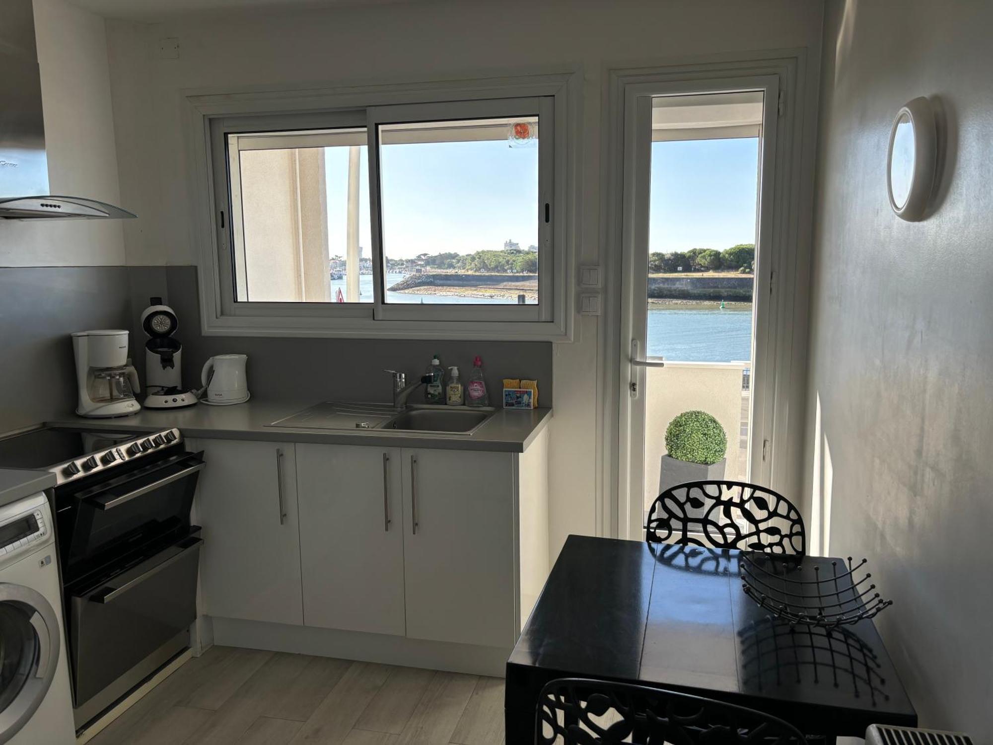 Vue Panoramique Port Et Ocean Daire Saint Gilles Croix de vie Dış mekan fotoğraf