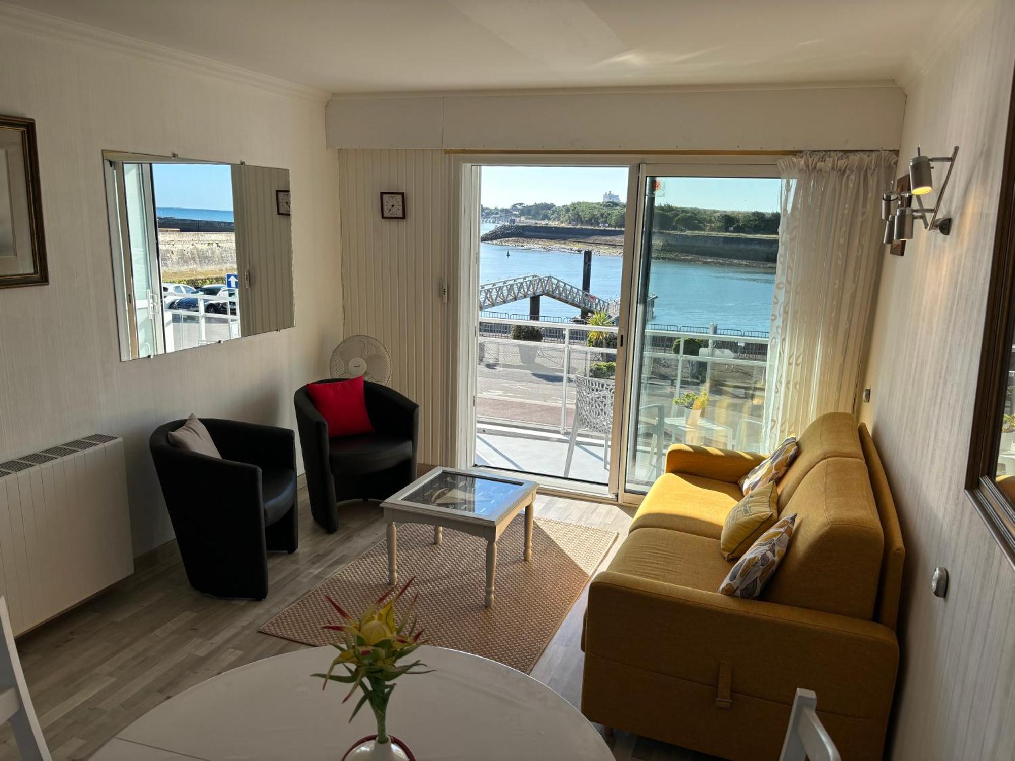 Vue Panoramique Port Et Ocean Daire Saint Gilles Croix de vie Dış mekan fotoğraf
